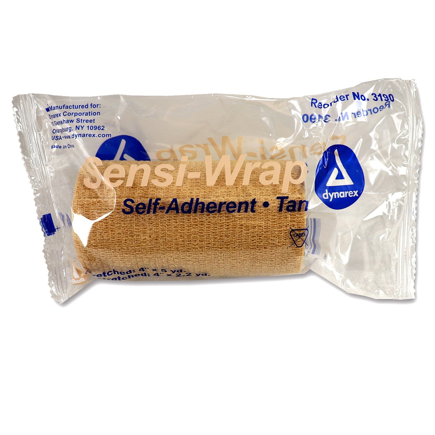 Sensi Wrap, Self-Adherent - Latex Free, 4" x 5 yds Tan, 1 each