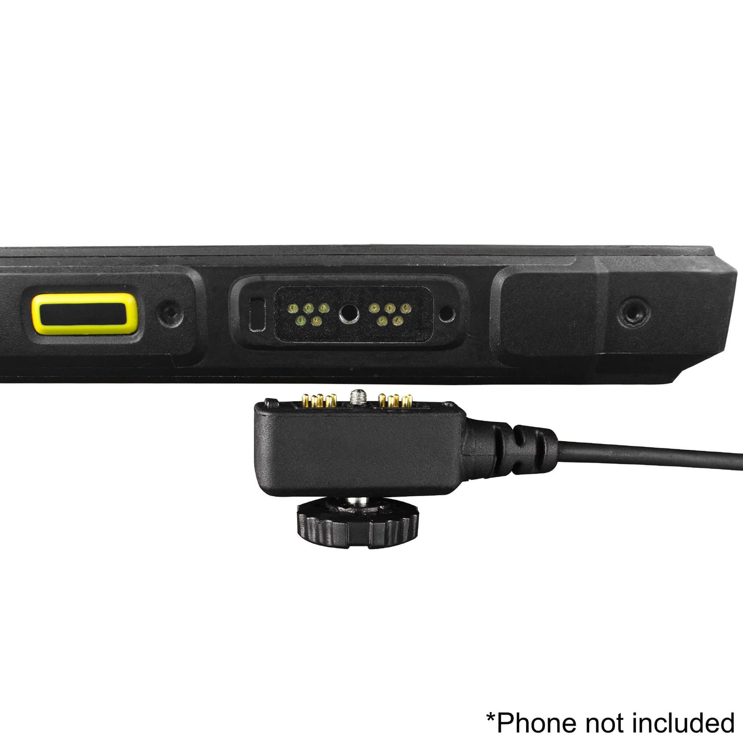 Tactical Radio Adapter/PTT for Headset w/ Quick Disconnect(Hirose): (w/ Electret Mic): US/Civilian/"Peltor" Wiring, Select ComTac III, XPI Models & Select Helicopter Headsets - Sonim XP5, XP5plus, XP5s, XP8, XP10, SoftBank