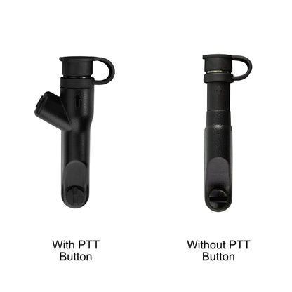 Tactical Braided Fiber Mic & Tube Earpiece Kit w/ Quick Disconnect (Hirose) Connector - Harris/Tait TP3000/7110/7100/8000/9000 Series