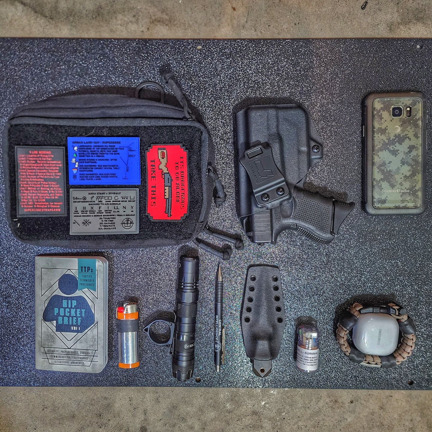 Storage Pocket Patch - Urban Land-Nav w/ Strip Map Diagram and Contingency Navigation Tactics