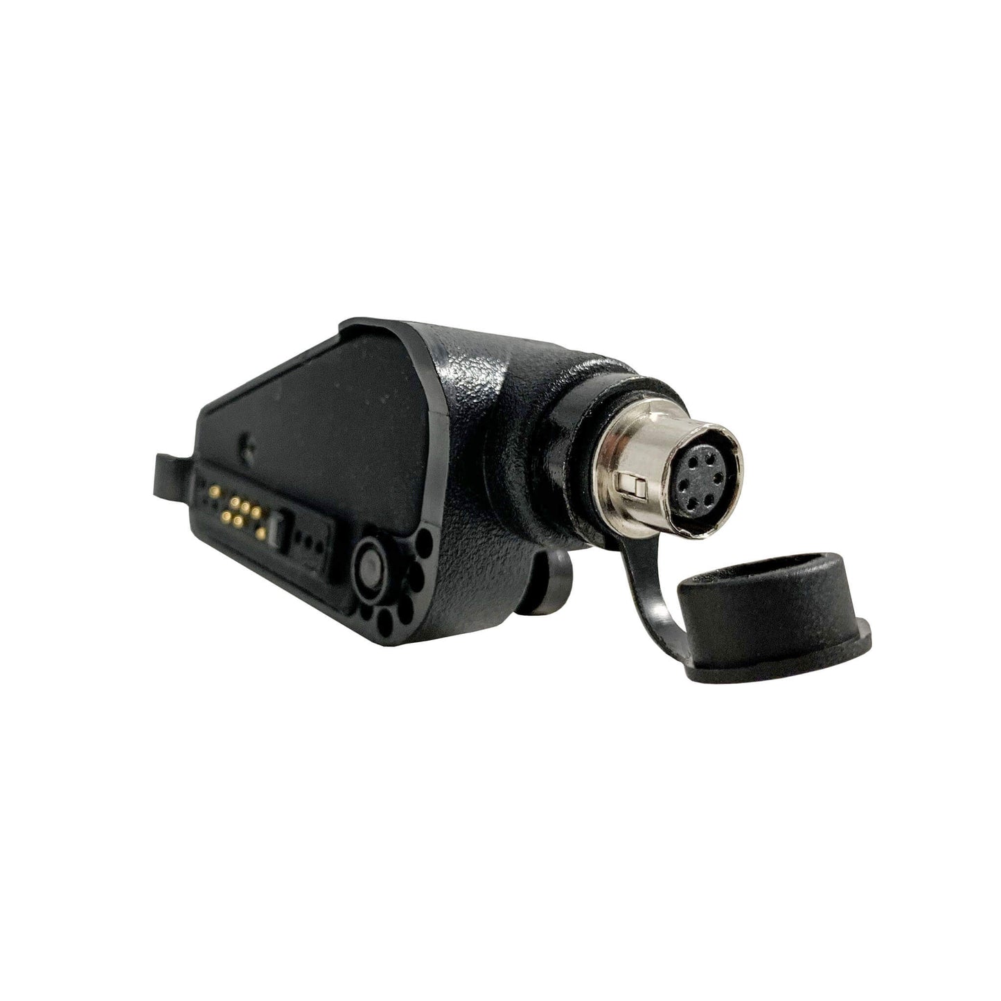 Tactical Radio Amplified PTT for Headset w/ Quick Disconnect(Hirose): NATO/Military Wiring, Gentex, Ops-Core, OTTO, 3M Peltor ComTac, XPI, MSA, Helicopter, & More - Kenwood Multi-Pin TK & NX Series & EF Johnson Viking VP Series