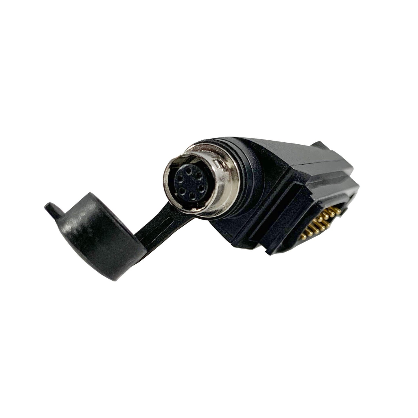 Tactical Radio Adapter/PTT for Headset w/ Quick Disconnect(Hirose): NATO/Military Wiring, Gentex, Ops-Core, OTTO, 3M Peltor ComTac, XPI, Helicopter, & More - Harris/Tait TP3000/7110/7100/8000/9000 Series