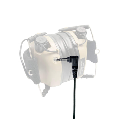 Mic Kit w/ Ear Pro Input Cable & Nexus Connector - NATO Wired, for Hearing Protection(Ear Pro) Headsets