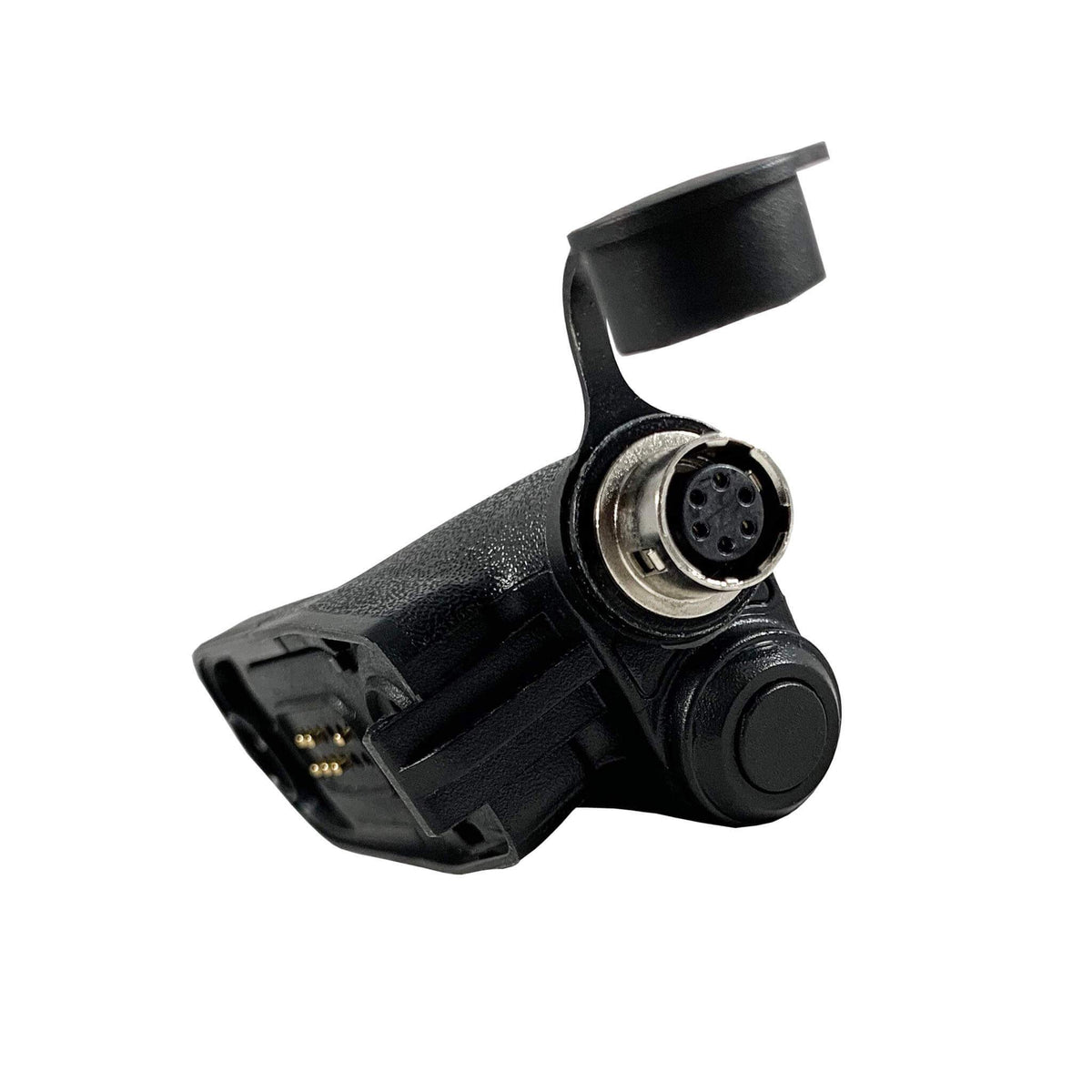 PolTact V1 Tactical Comms Headset w/ Active Hearing Protection & Quick Disconnect (Hirose) Adapter - Motorola: APX (Apex) Series, XPR Series, SRX2200, & More