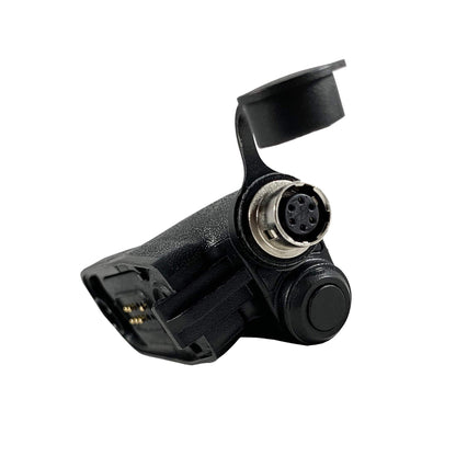PolTact V1 Tactical Comms Headset w/ Active Hearing Protection & Quick Disconnect (Hirose) Adapter - Motorola: APX (Apex) Series, XPR Series, SRX2200, & More