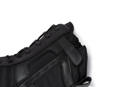 Botas Pro Black Men's 8 inch Side Zipper Rubber Sole Tactical Boots BMP110BK