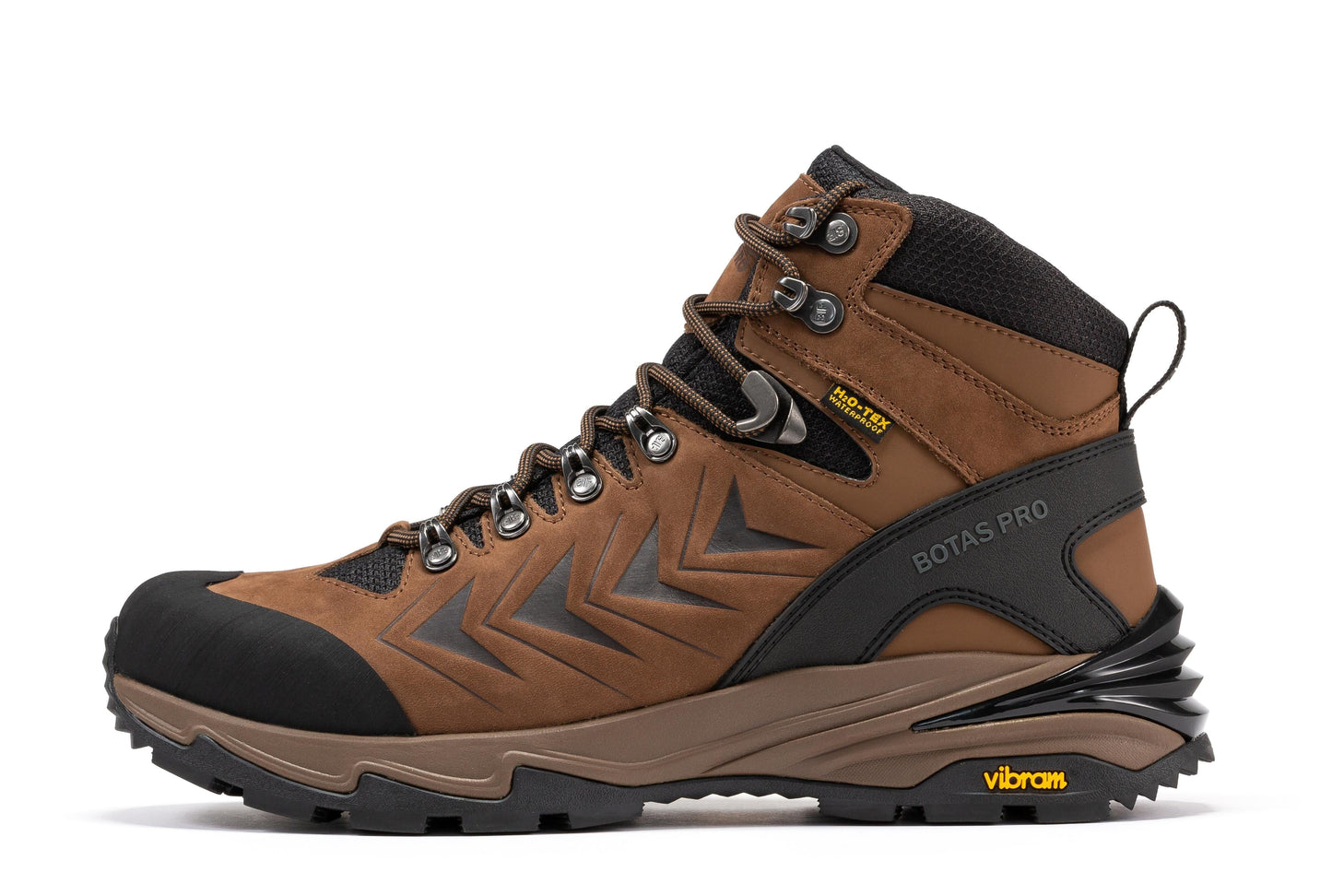 Botas Pro Brown 6 Inch Waterproof Hiking Boots with VIBRAM® Traction Lug Outsole  BP22121