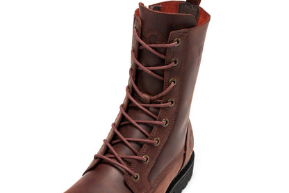 ROCKROOSTER Mantua Men's 8 inch Zip-sided Soft Toe Lug Sole Work Boots SAP130