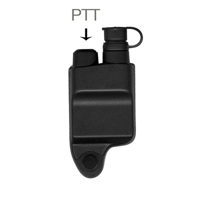 Velcro Tactical Mic & Earpiece Braided Fiber Kit w/ Quick Disconnect (Hirose) - Harris: All P5300 P5400 P5500 P7300 Series, XG-15/25/75, XL-45, XL-95 & More