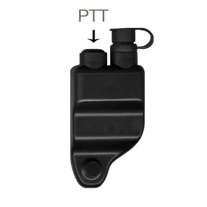 Velcro Mic & Earpiece Radio Kit w/ Quick Disconnect (Hirose) - Harris: All P5300 P5400 P5500 P7300 Series, XG-15/25/75, XL-45, XL-95 & More