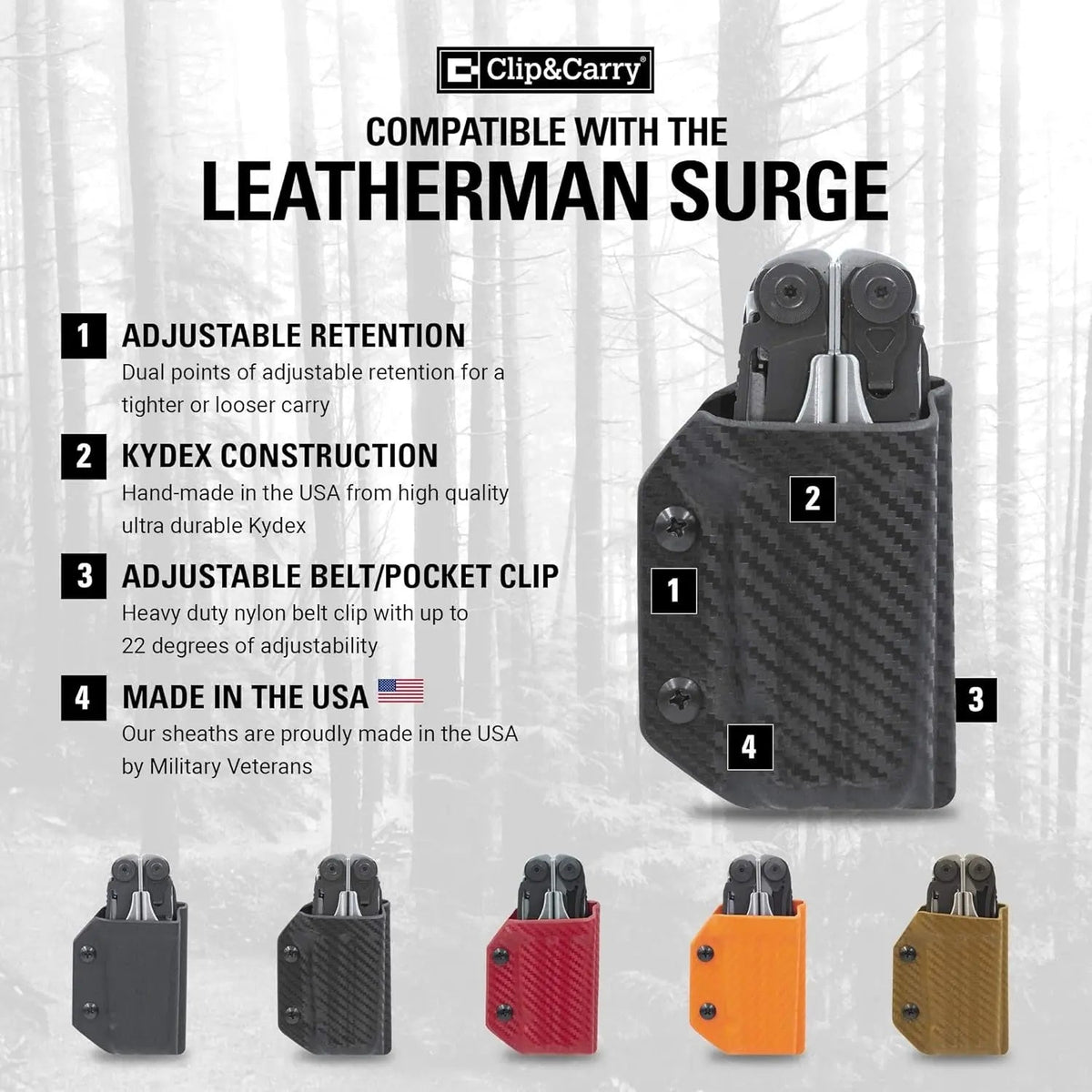Kydex Sheath for the Leatherman Surge