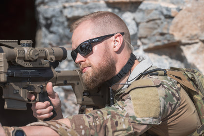 PolTact Tactical Throat Mic w/ Acoustic Tube Earpiece & 3.5mm w/ NATO Wired TP-120/U174- Headset Only