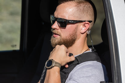 Velcro Mic & Earpiece Radio Kit w/ Quick Disconnect (Hirose) - Motorola: APX (Apex) Series, XPR Series, SRX2200, & More