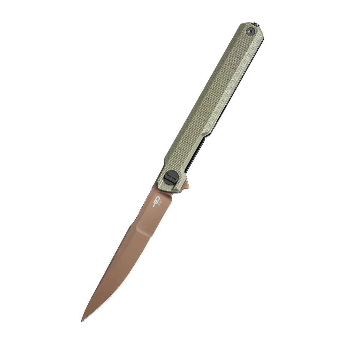 Bestech Duoz OD Green Slim Folding Knife