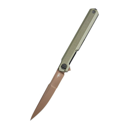 Bestech Duoz OD Green Slim Folding Knife
