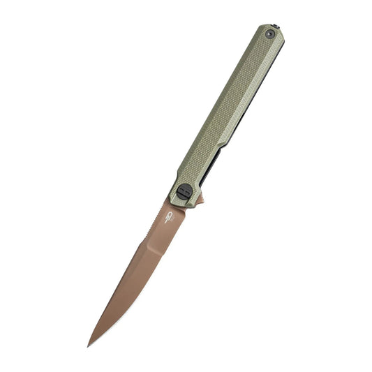 Bestech Duoz OD Green Slim Folding Knife