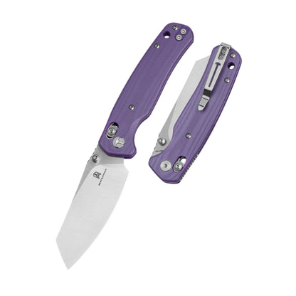Bestech Cicada's Wing Folding Knife - 10Cr15CoMoV Blade B-Lock Purple