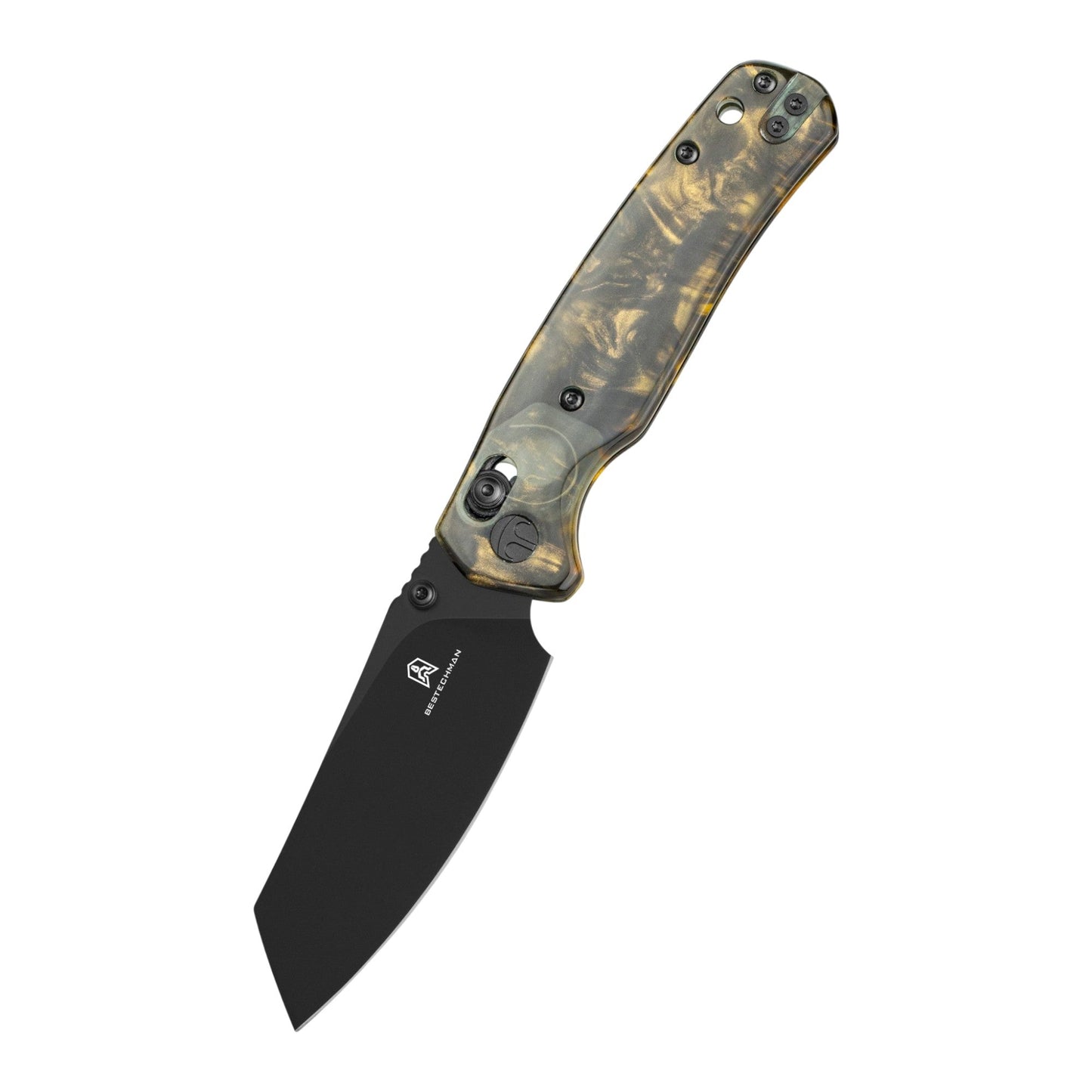 Bestech Cicada's Wing Brown Resin Folding Knife