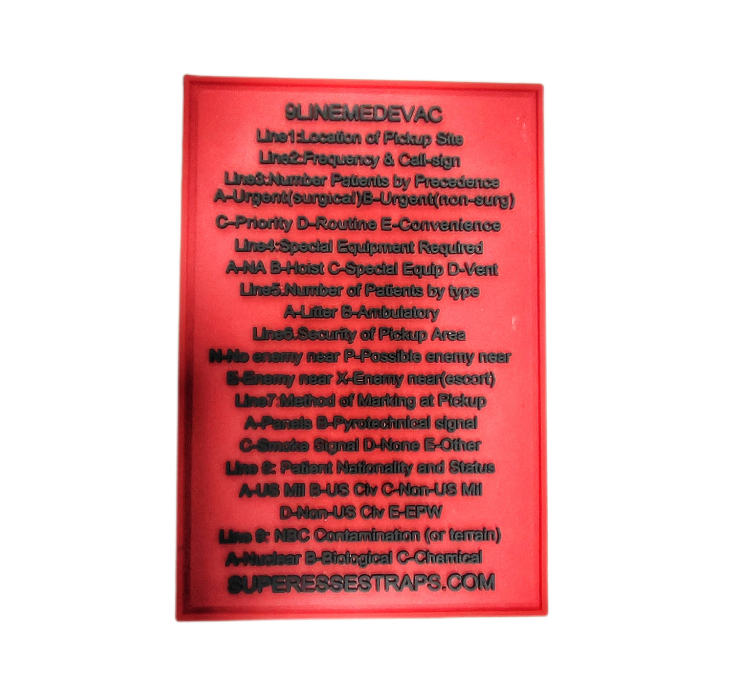 Storage Pocket Patch: Nine Line MedEvac