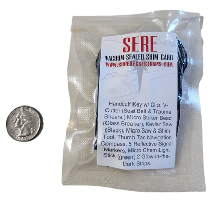 Shim Personal Survival Cards - Wallet Size Vacuum Sealed Survival Packets