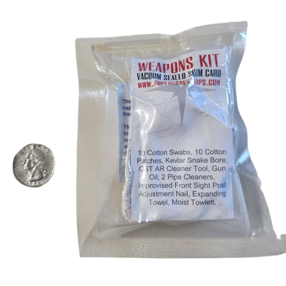 Shim Personal Survival Cards - Wallet Size Vacuum Sealed Survival Packets
