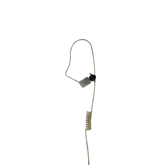 Listen Only Tubeless Patrol/Tactical/Covert Radio Earpiece Ambidextrous- 2.5mm, Connects to Speaker Mics for Otto, Harris, & More