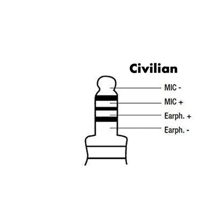 Tactical Radio Amplified PTT for Headset w/ Quick Disconnect(Hirose): US/Civilian/"Peltor" Wiring, Select ComTac III, XPI Models & Select Helicopter Headsets - 2 Pin Motorola HYT Tekk BearCom Blackbox & More