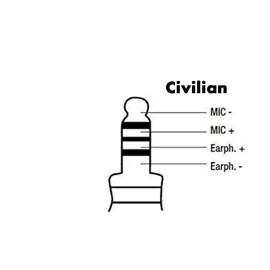 Tactical Radio Amplified PTT for Headset w/ Quick Disconnect(Hirose): US/Civilian/"Peltor" Wiring, Select ComTac III, XPI Models & Select Helicopter Headsets - Vertex: VXD-970, VX-820, VX-870, VX-920, VX-940, VX-970 Series, & P25 Radios