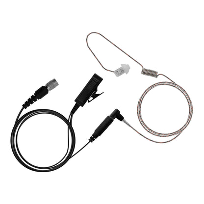 Patrol Mic & Invisible Series Tubeless Earpiece Tactical Kit w/ Quick Disconnect (Hirose) Connector- Replacement/Upgrade Kit