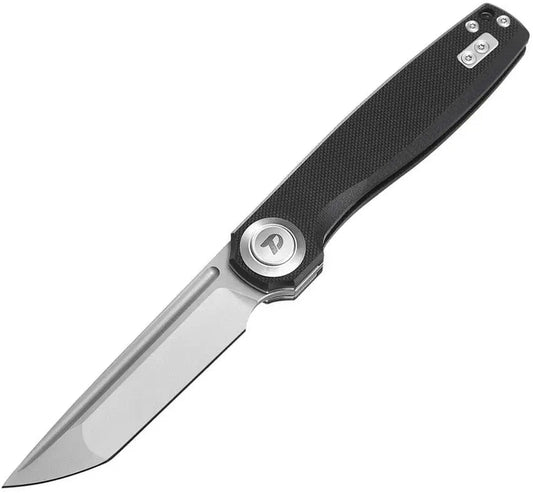 Dreamtech Black Button Lock D2 Tanto Folding Knife