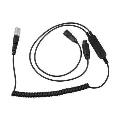 In Helmet & Push To Talk Kit - Quick Disconnect (Hirose): EF Johnson VP5000 VP6000 VP8000 Series