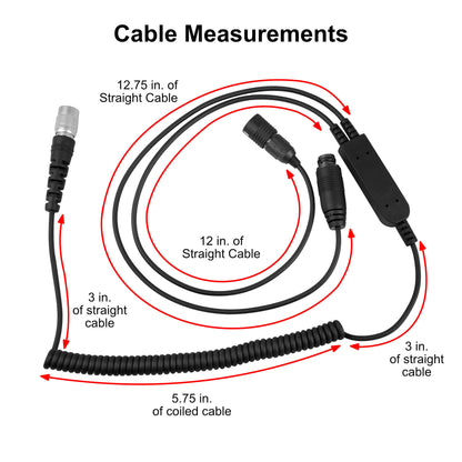 In Helmet & Push To Talk Kit - Quick Disconnect (Hirose): Harris/Tait TP3000/7110/7100/8000/9000 Series