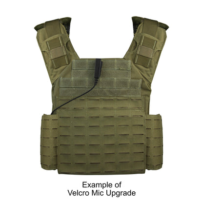 Tactical Mic & Earpiece 2 Wire Kit - Fits: Harris, Thales, Tri, PRC, Falcon Series, MBITR Series, (NATO U229/U329 Connector)
