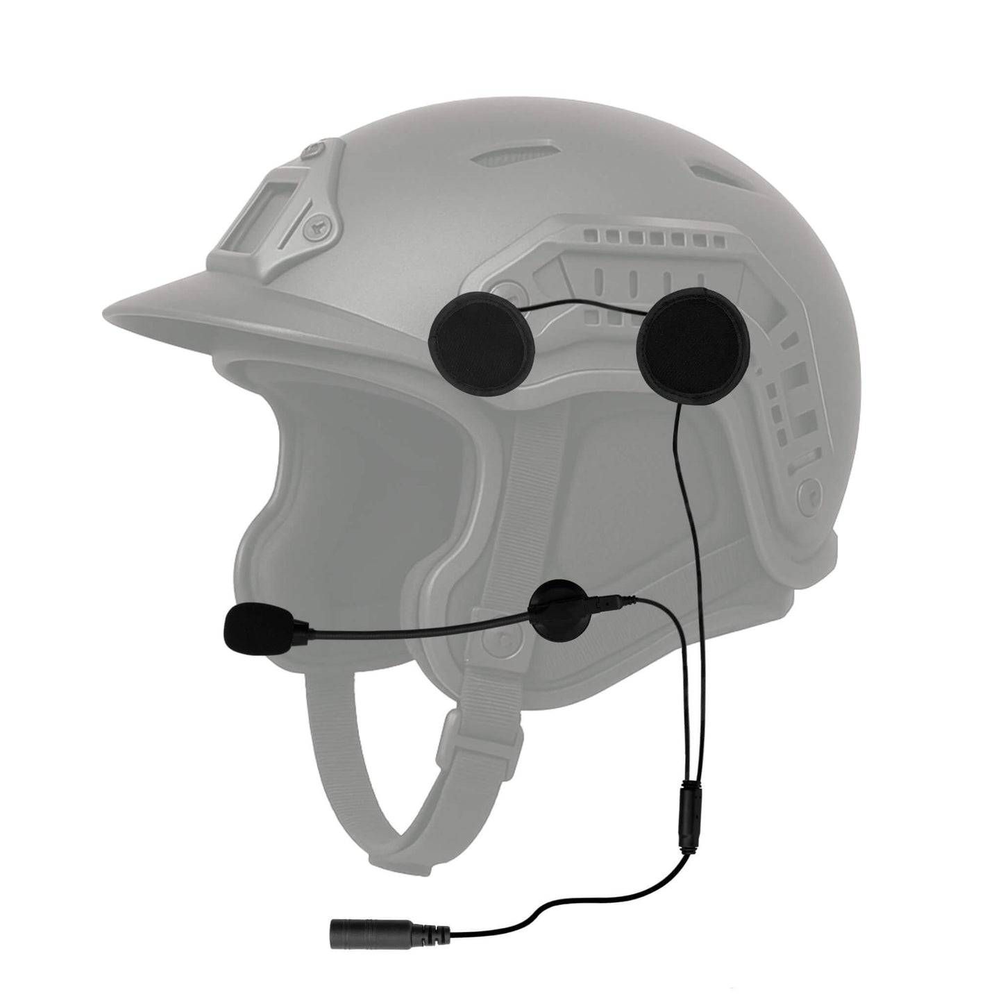 In Helmet & Push To Talk Kit - Quick Disconnect (Hirose): 2 Pin Motorola HYT Tekk BearCom Blackbox & More