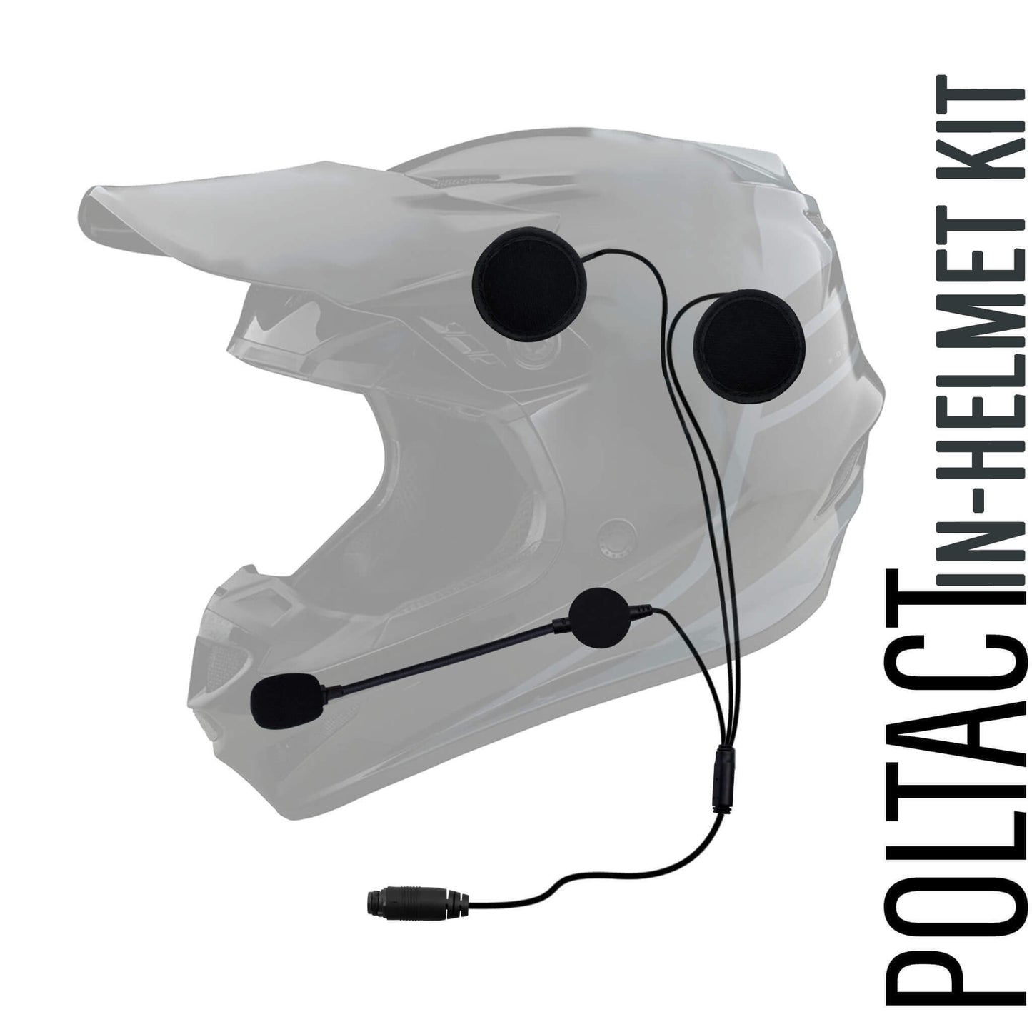 In Helmet & Push To Talk Kit - Quick Disconnect (Hirose): EF Johnson VP5000 VP6000 VP8000 Series