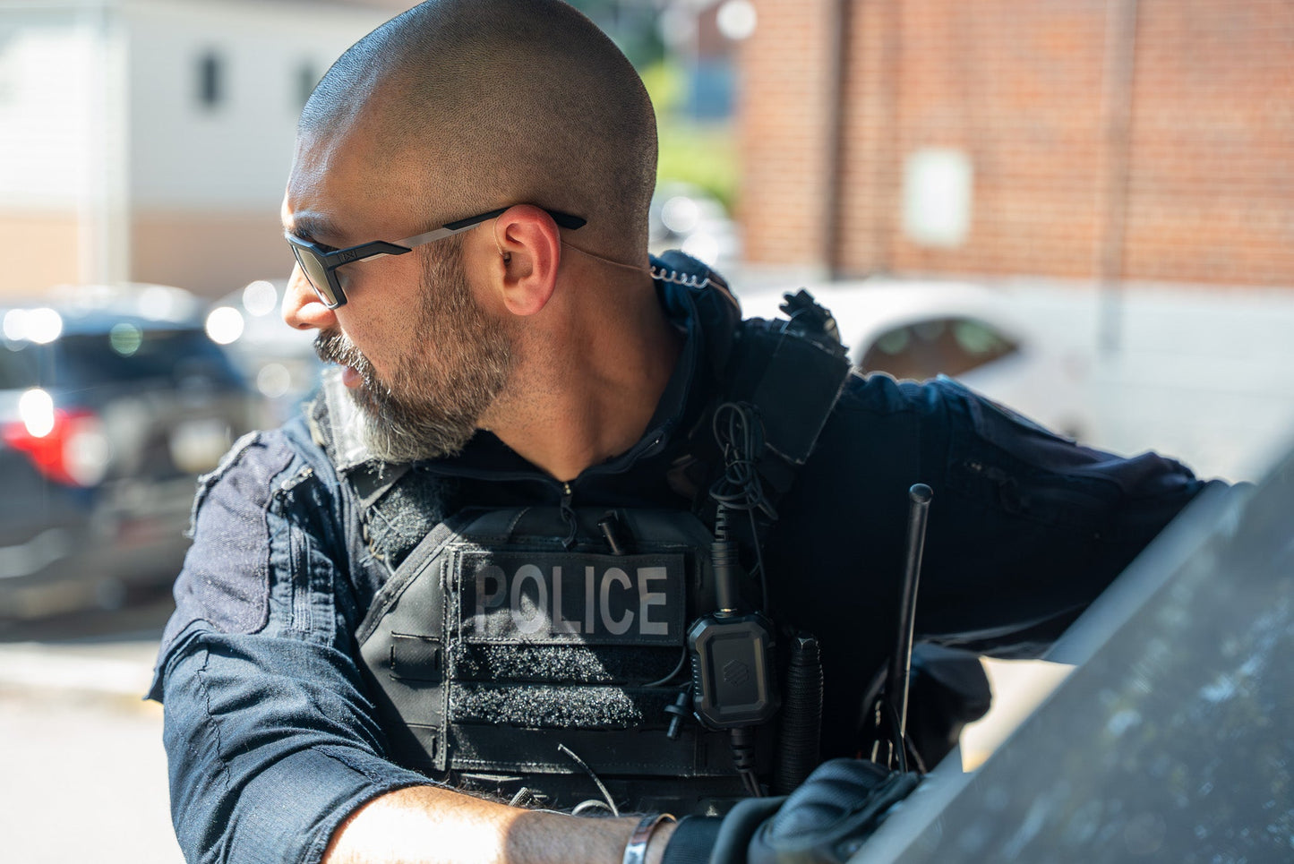 Invisible Series Tubeless Patrol/Tactical/Covert Radio Earpiece Ambidextrous- 3.5mm, Connects to Speaker Mics for Motorola, Kenwood, Icom, Relm, & More