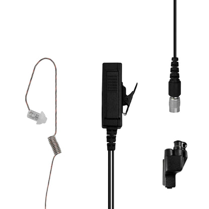 Patrol Mic & Invisible Series Tubeless Earpiece Complete Tactical Kit w/ Quick Disconnect (Hirose) - Motorola XTS Series, HT/JT1000, MT/MTS2000, MTX838/900/8000/9000, PR1500 & More