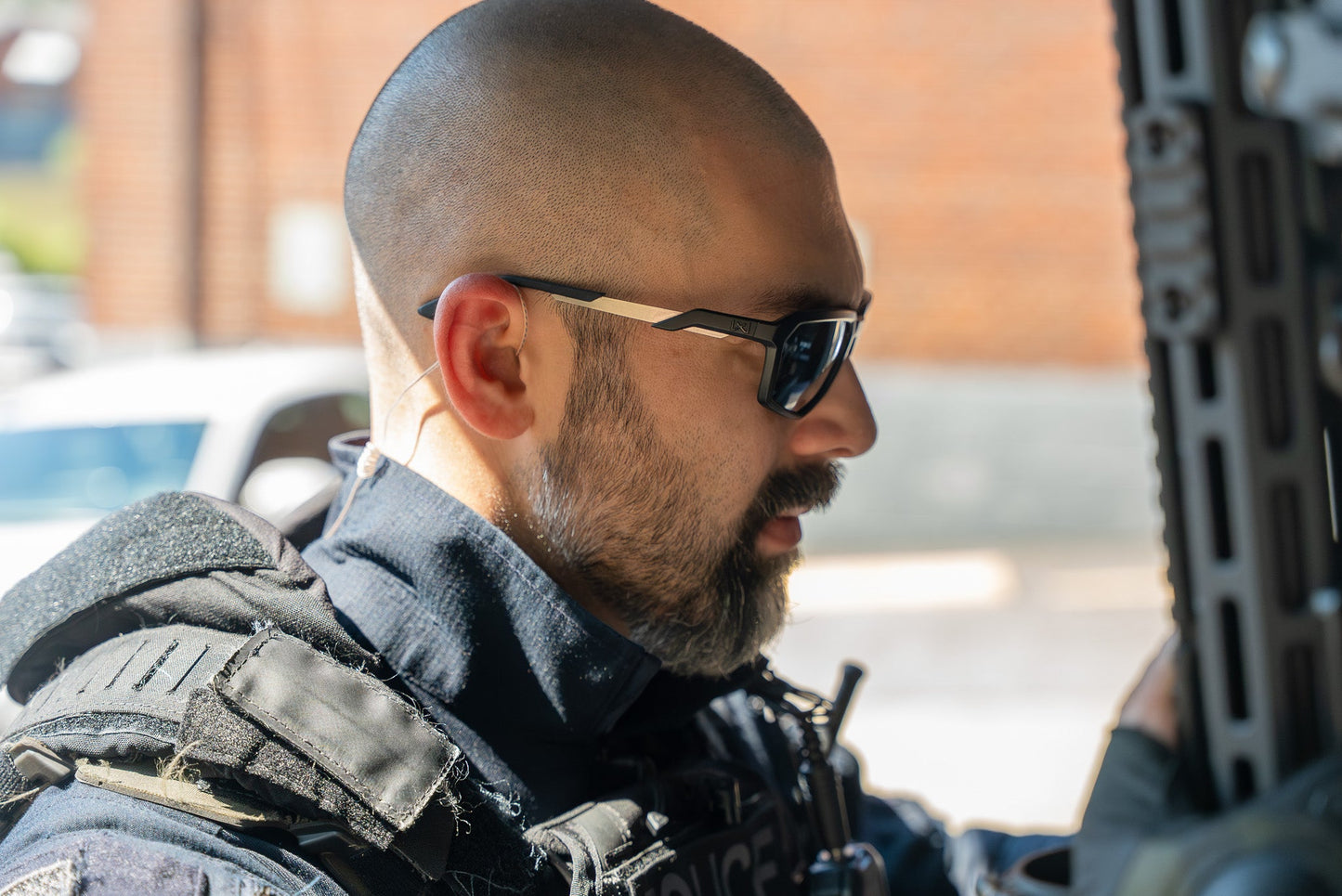 Patrol Mic & Invisible Series Tubeless Earpiece Complete Tactical Kit w/ Quick Disconnect (Hirose) - All Kenwood 2 Pin TK & NEXEDGE (NX), Baofeng, BTECH, Rugged Radios, Diga-Talk, TYT, AnyTone, Alinco, Relm/BK Radio, Quansheng, Wouxon, Retevis