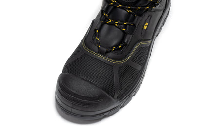 ROCKROOSTER Woodland Black 6 inch Waterproof Composite Toe Leather Work Boots AK663