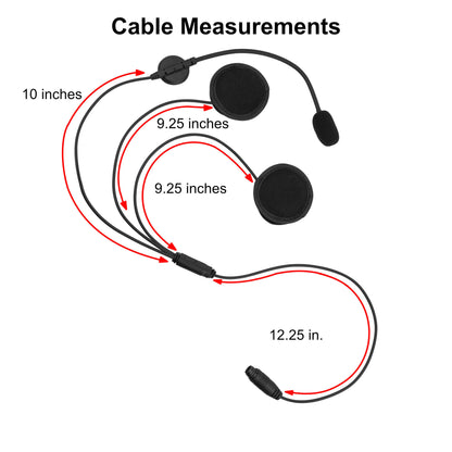 In Helmet & Push To Talk Kit - Quick Disconnect (Hirose): Harris/Tait TP3000/7110/7100/8000/9000 Series
