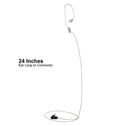 Patrol Mic & Invisible Series Tubeless Earpiece Tactical Kit w/ Quick Disconnect (Hirose) Connector- Replacement/Upgrade Kit