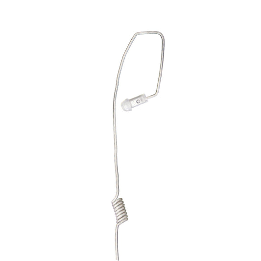 Listen Only Tubeless Patrol/Tactical/Covert Radio Earpiece Ambidextrous- 3.5mm, Connects to Speaker Mics for Motorola, Kenwood, Icom, Relm, & More