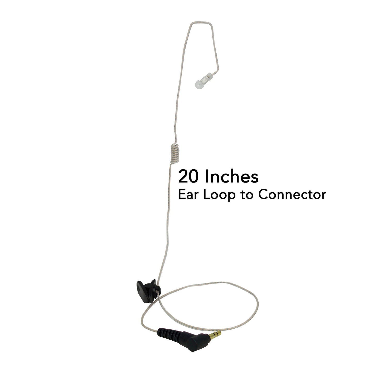 Invisible Series Mic/Earpiece Upgrade Kit- Tubeless Covert/Tactical Radio Earpiece Ambidextrous- Tubeless Earpiece & Acoustic Tube Kit Converter