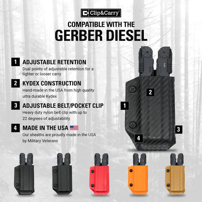 Kydex Sheath for the Gerber Diesel