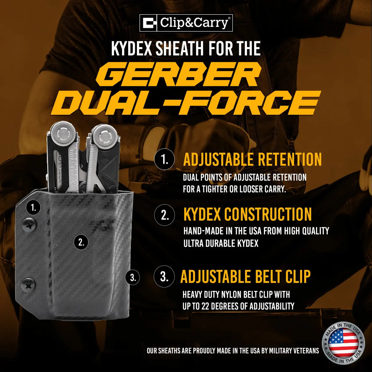 Kydex Sheath for the Gerber Dual-Force