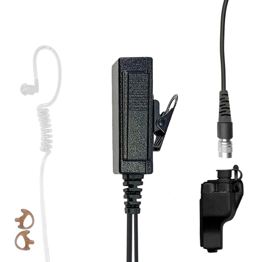 Mic & Earpiece Radio Kit - Quick Disconnect (Hirose) EF Johnson 51SL ES, ASCEND ES, 5000, 5100, 7700, STEALTH SERIES, 5300, 7700, Kenwood VP900, VP600 & More