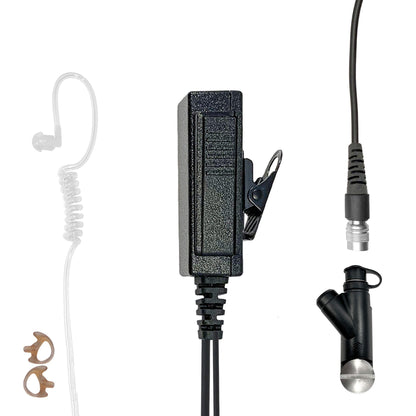 Mic & Earpiece Radio Kit - Quick Disconnect (Hirose) Harris XL-150/P, XG-100/P, XL-185/P/Pi, XL-200/P/Pi, XL-400