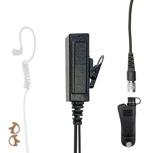 Mic & Earpiece Radio Kit - Rapid Release(Hirose) Motorola: APX (Apex) Series, XPR Series, SRX2200, & More