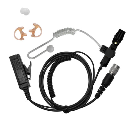 Mic & Earpiece Radio Kit - Quick Disconnect (Hirose) Harris XL-150/P, XG-100/P, XL-185/P/Pi, XL-200/P/Pi, XL-400