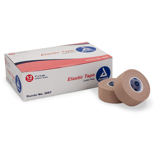 Adhesive Tape, Elastic 1" x 5 yd. - 12 per box